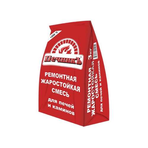 Ремонтная смесь для печей и каминов "Печникъ" 3 кг