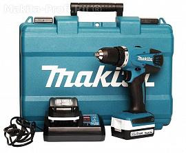 Дрель аккумуляторная Makita DF347DWE, 14,4B, 2акк*1,5Ач, Li-Lon, 1400 об/мин 10мм, 1,4 кг