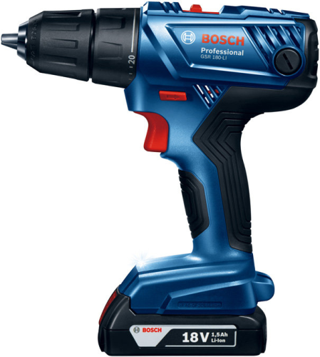 Дрель-шуруповерт аккумул. BOSCH GSR 180-Li 2х2,0Ач