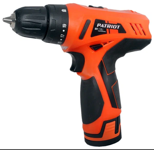Дрель-шуруповерт аккумул. BR 110 Li PATRIOT 10.8B? 2акк*1,3Ач Li-lon комплект бит и сверл кейс 