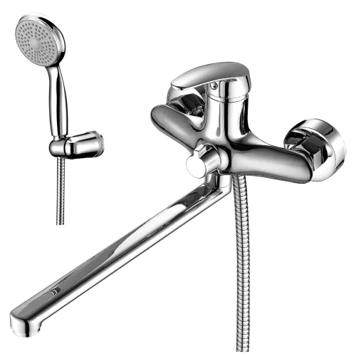 Смеситель для ванны 1/2" м/к шар. перекл.  АК3570