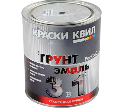 КВИЛ 2 Грунт-эмаль 3в1 КР черная (2,5кг)