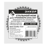 Диск для триммера 255х25,4 толщна 1,4мм, 4 лопасти Polyagro 7706420