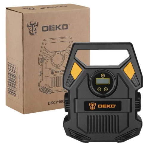 Насос авто. цифровой DEKO DKCP160Psi-LCD Basic подключ. к прикуривателю 25л/мин, 3м 065-0797