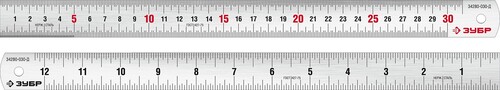 Линейка усил-я нерж.ЗУБР Про-30Д 0.30м