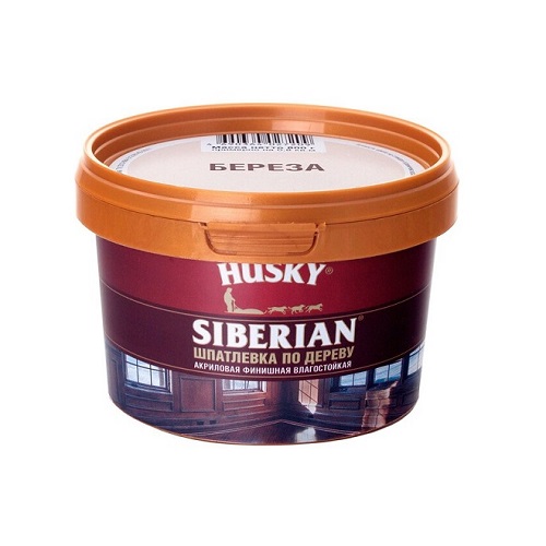 Шпаклевка по дереву береза HUSKY -20С* 0,4кг