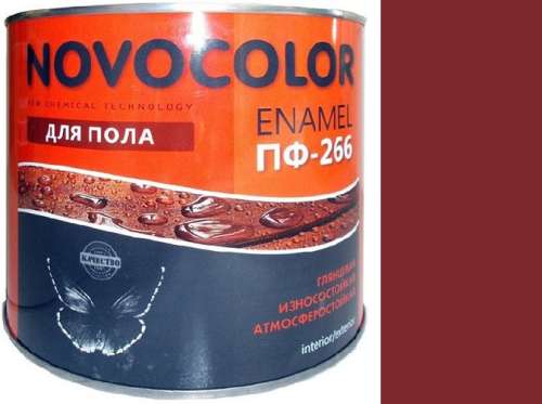 Эмаль для пола ПФ-266 красно-коричневая ПУФАС Decoself (1,9кг)
